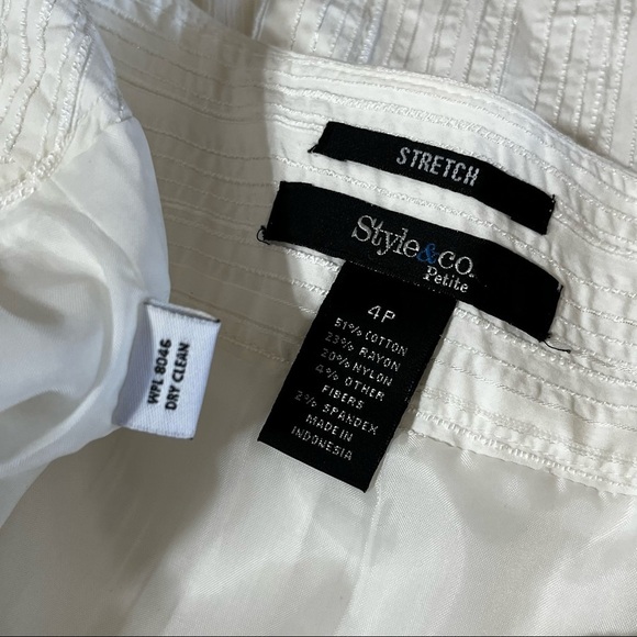 Style & Co White Flare Lined Skirt Stretch‎ - Picture 10 of 12